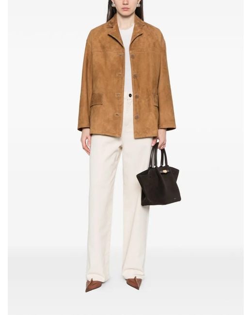 Salvatore Santoro Brown Button-Up Patch-Pocket Jacket