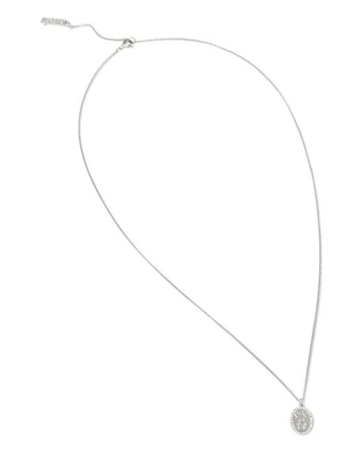 Aries White Zodiac Necklace for men