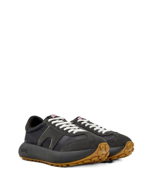 Camper Black Pelotas Athens Leather Suede Sneakers