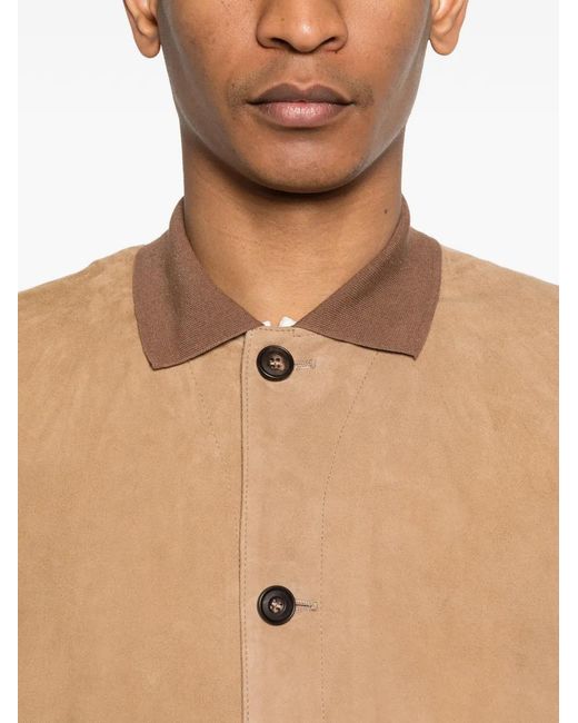 Chaqueta Con Botones Corneliani de hombre de color Natural