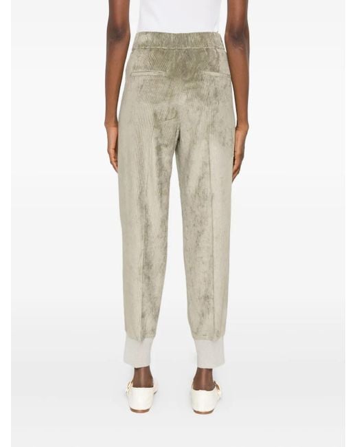 Pantaloni A Coste di Peserico in Natural