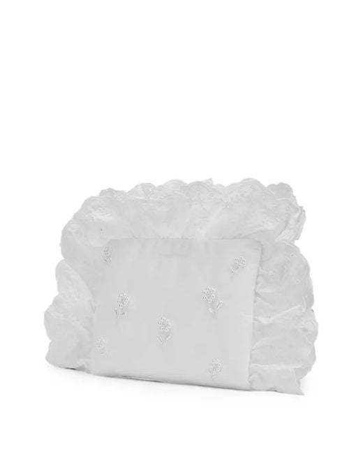 Clutch Con Perle di Simone Rocha in White