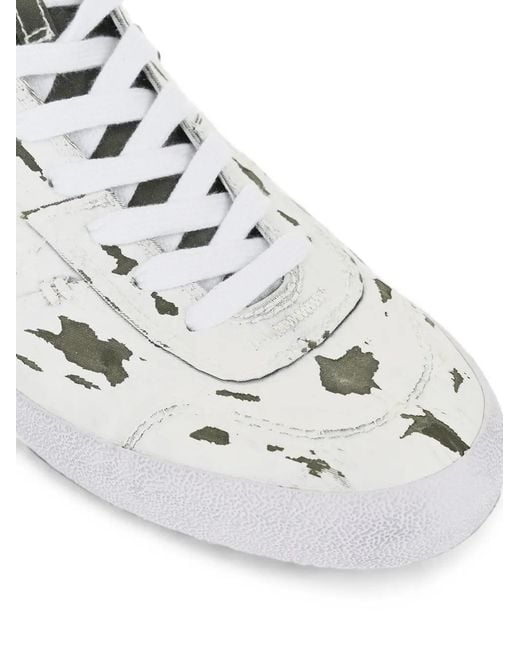 DIESEL White S-Leroji Mid Logo-Patch Trainers for men