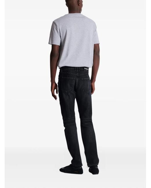 Balmain Blue Biker Jeans Denim for men