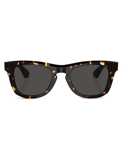 Burberry Black Tortoiseshell-effect Square-frame Sunglasses for men