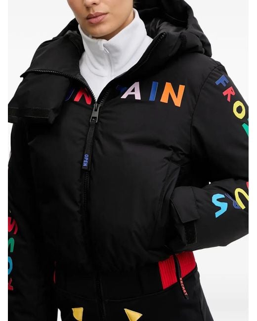 Rossignol Black X Jcc Sublim Logo-Patch Ski Jumpsuit