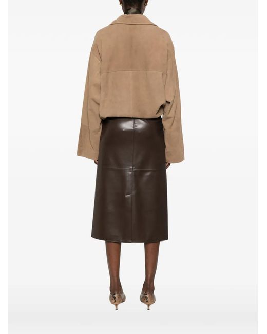 Khaite Natural Alder Belted Jacket