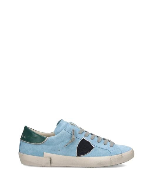 Baskets Prsx Low À Patch Triangle Philippe Model pour homme en coloris Blue