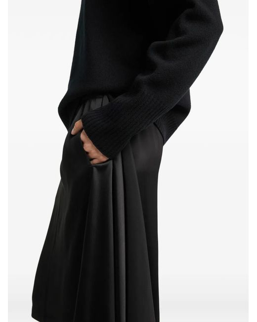 Courreges Black Zipped-Collar Sweater