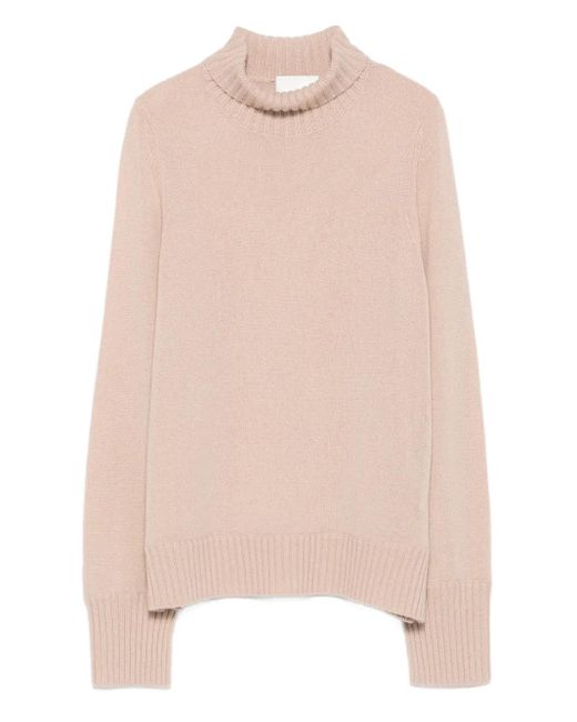 Allude タートルネック カシミアセーター Natural