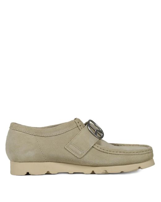 Needles Gray Buckled Loafers for men