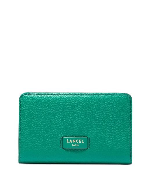 Lancel Green Leather Bi-Fold Wallet