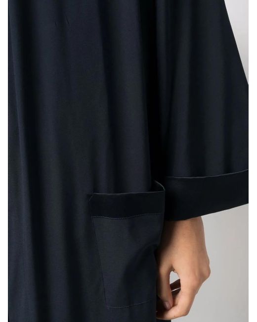 Ermanno Scervino Blue Robe-Style Maxi Dress