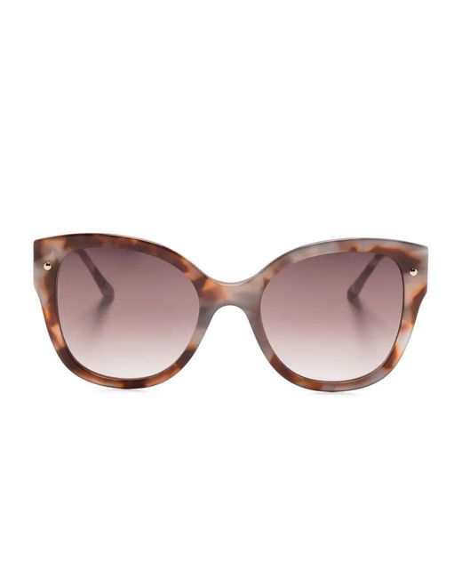 Carolina Herrera Pink Oversize-Frame Sunglasses