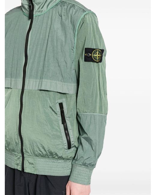 Stone Island Green Econyl® Blouson Jacket for men