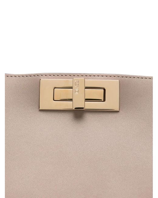 Fendi Natural Medium Peekaboo Shoulder Bag