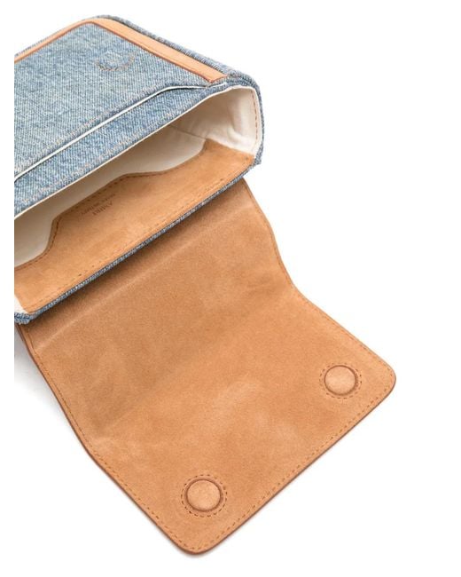 Amiri Blue Micro Ma-Plaque Denim Tote Bag