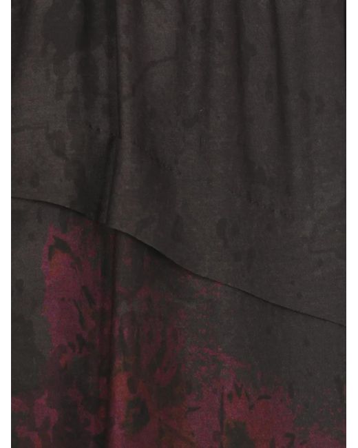 Gonna Asimmetrica di Y's Yohji Yamamoto in Black