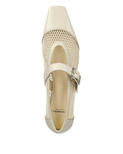 Ballerine Delia Con Fibbia di Vagabond in White