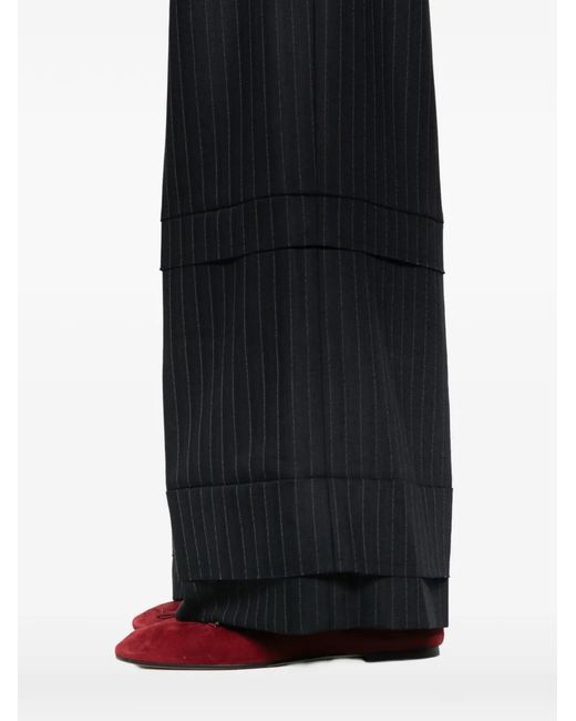 Khaite White Linden Palazzo Pants