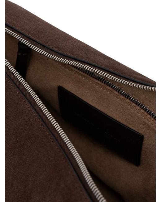 Marc O' Polo Brown Medium Hobo Zip Shoulder Bag