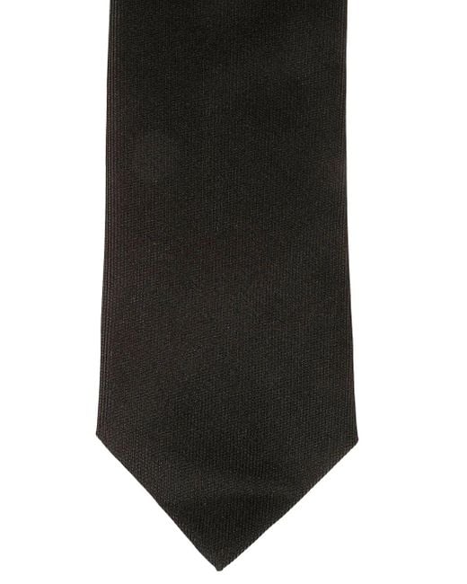 Errico Formicola Black Hand-Sewn Silk Tie for men