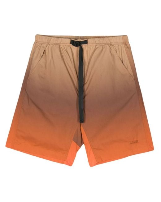 Bermudas Con Efecto Degradado MSGM de hombre de color Orange
