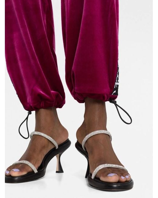 Versace Jeans Couture Red Logo-Tape Track Pants