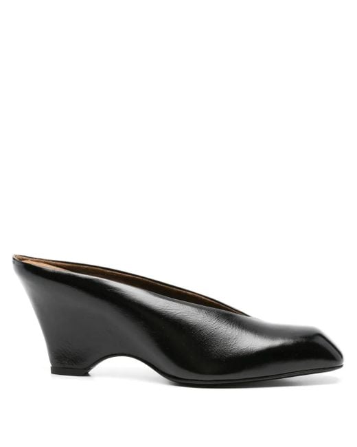 Khaite ウェッジヒール ミュール Black