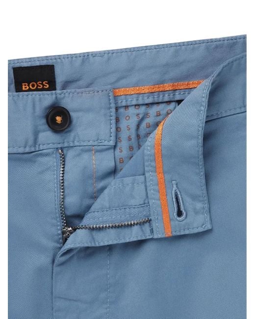 Shorts Con Zip di Boss in Blue da Uomo