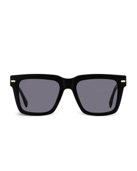 Boss Sonnenbrille Mit Eckigem Gestell in Black für Herren