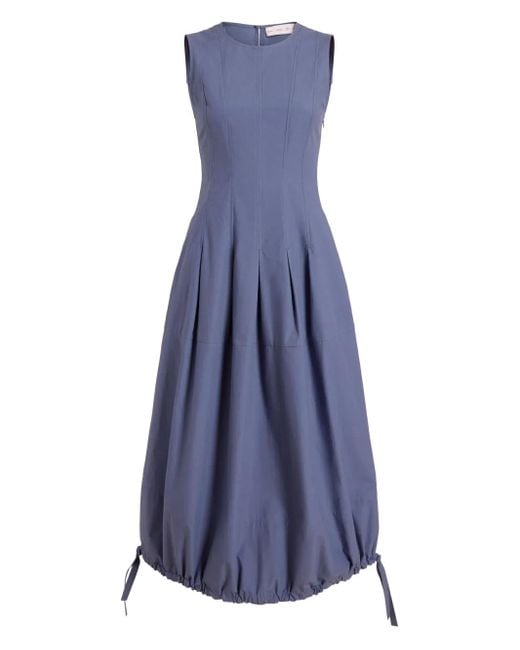 Proenza Schouler Blue Pleated Sleeveless Dress
