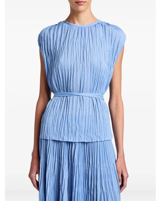 Proenza Schouler Blue Lyra Blouse