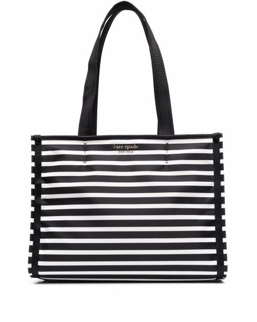 kate spade, Bags, Kate Spade Black And White Horizontal Striped Crossbody  Purse Bag