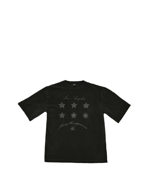 HTC Black L.A Stars Star-Print Oversized T-Shirt