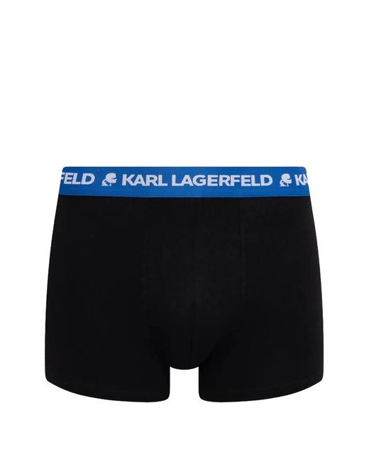 Karl Lagerfeld Black Logo-Waistband Boxers (Set Of Five)