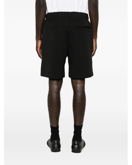 Calvin Klein Black Logo-Print Jersey Shorts for men