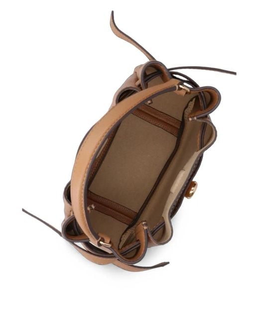 Borsa A Secchiello Romy Mini di Tory Burch in Brown
