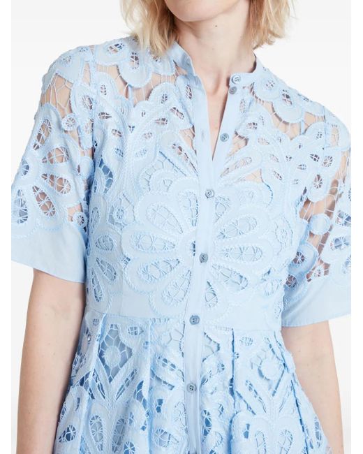 Temperley London Blue Guinevere Shirt Dress