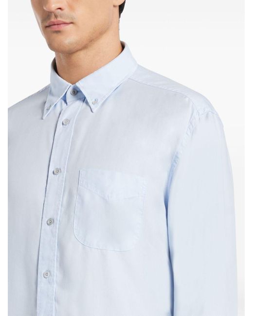 Tom Ford Blue Long-Sleeve Shirt for men