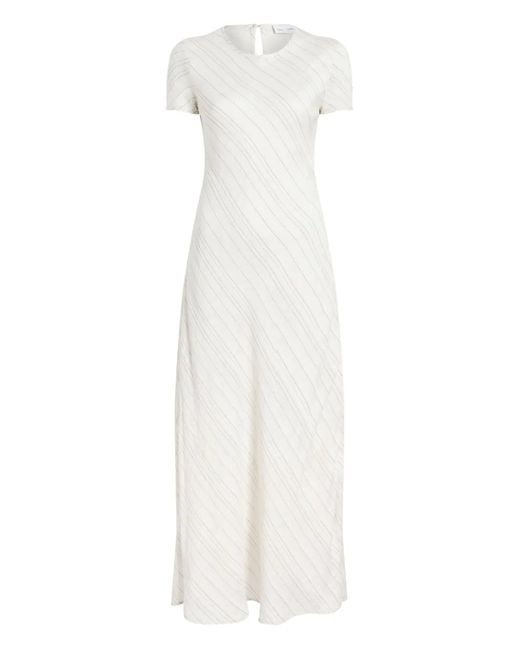 Proenza Schouler White Joss Stripe Woven Maxi Dress
