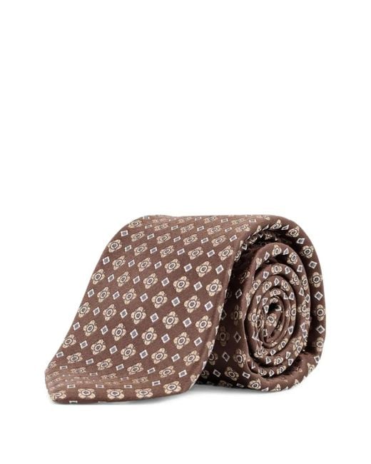 Kiton Krawatte Aus Seide in Brown für Herren