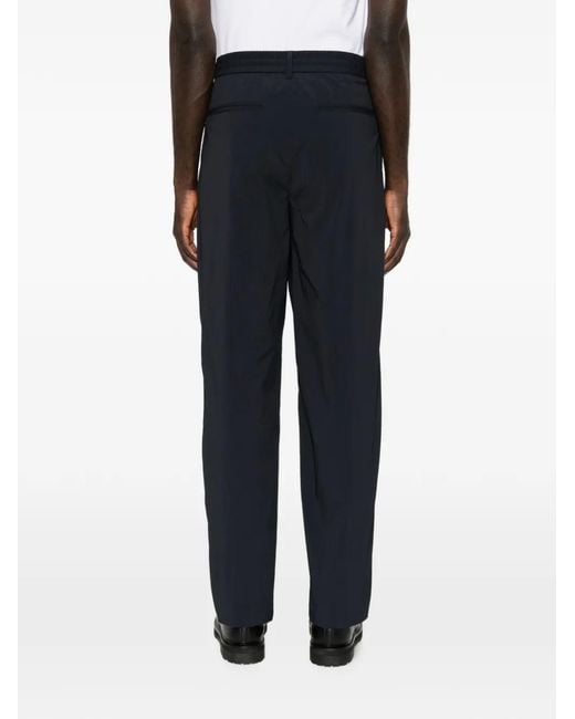 Emporio Armani Blue Elasticated-Waistband Trousers for men