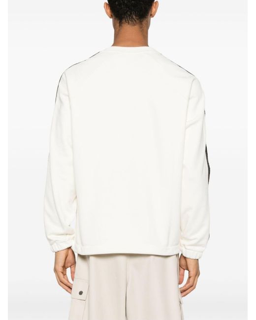 Fendi White Logo-trim Sweatshirt for men
