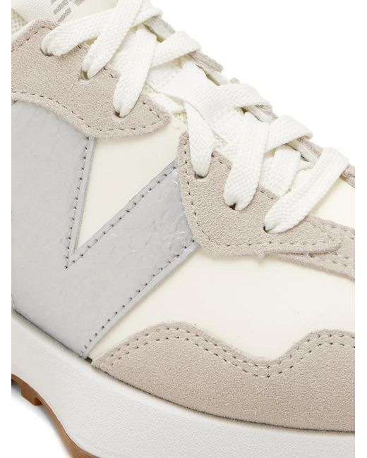 New Balance White 327 Sneakers