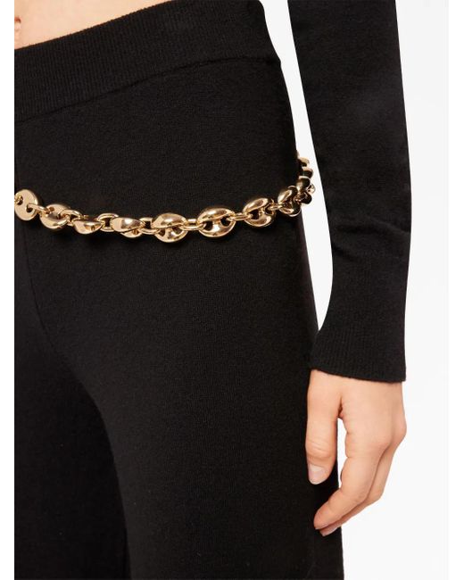 Rabanne Blue Wide Leg Trousers With Belt