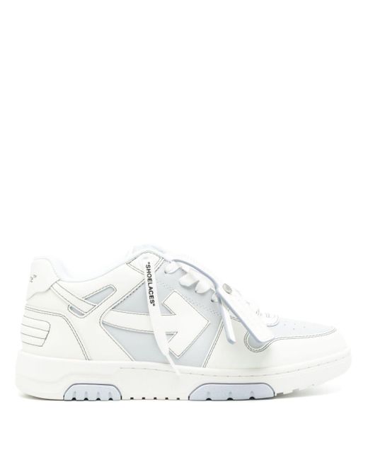 Off-White c/o Virgil Abloh White Out Of Office Leather Sneakers for men
