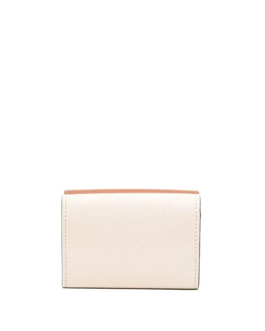 Marni Pink Colour-Block Tri-Fold Wallet