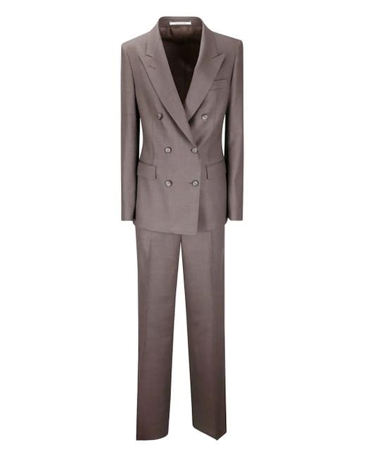 Tagliatore Double-breasted Trouser Suit Gray
