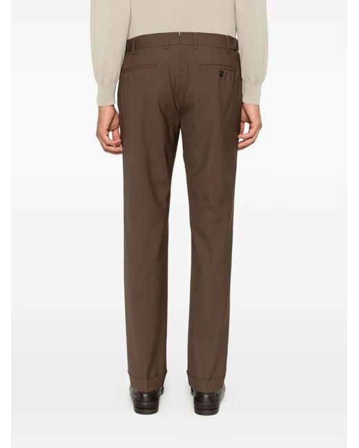 Berwich Gray Xretrolong Pleated Trousers for men